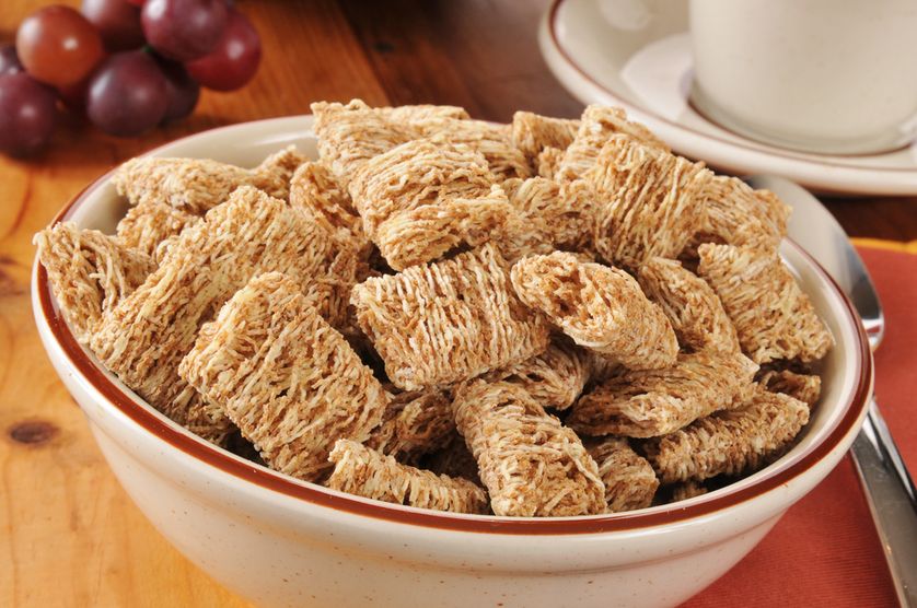 High-fiber breakfast cereals